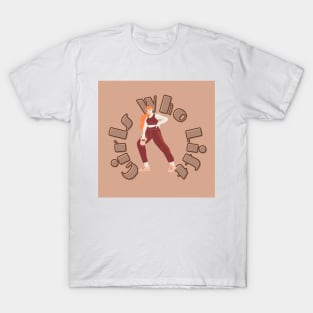 Girls Who Lift Brown Earth Tone T-Shirt